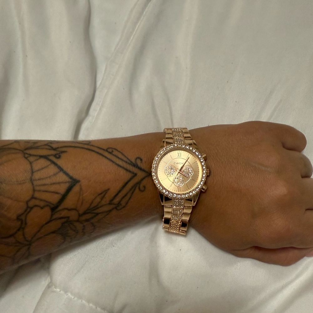 Bebe Rose Gold Encrusted Watch - New without tags